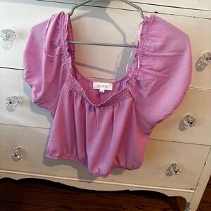 Pink crop top